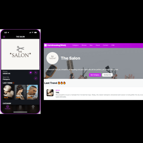 hairdressing app web